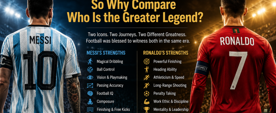 Why Ronaldo Cannot Be Messi, Neither Can Messi Be Ronaldo. So, Why Compare Who Is the Greater Legend?
